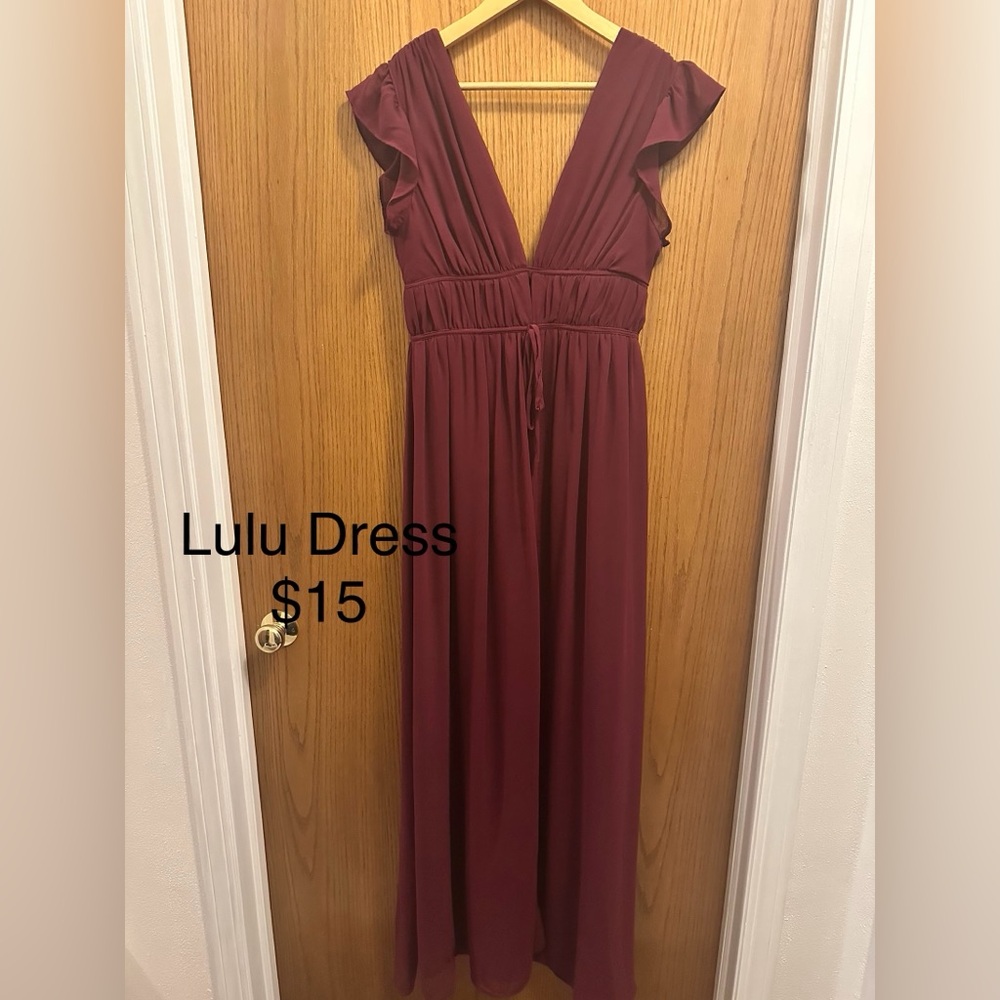 Burgundy Party/Event/Wedding Guest Dress